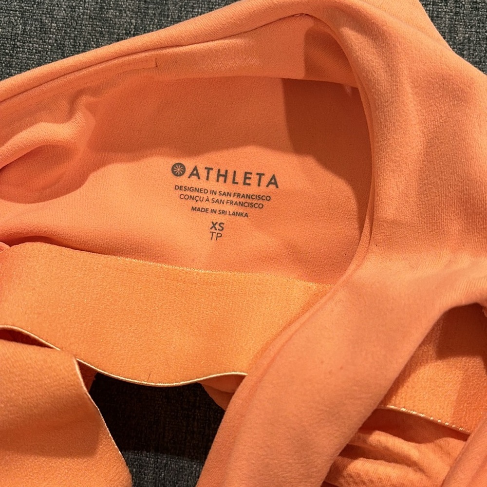 Peach Athleta Sport Bra - Picture 5 of 6